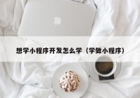 想学小程序开发怎么学（学做小程序）